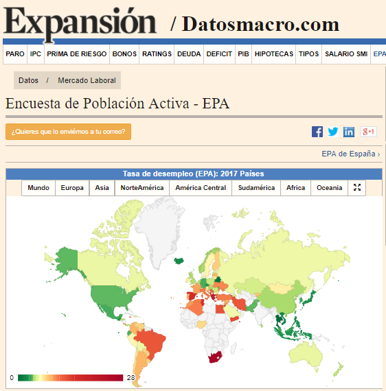 ACTIVIDAD 4. EL DESEMPLEO EN EL MUNDO